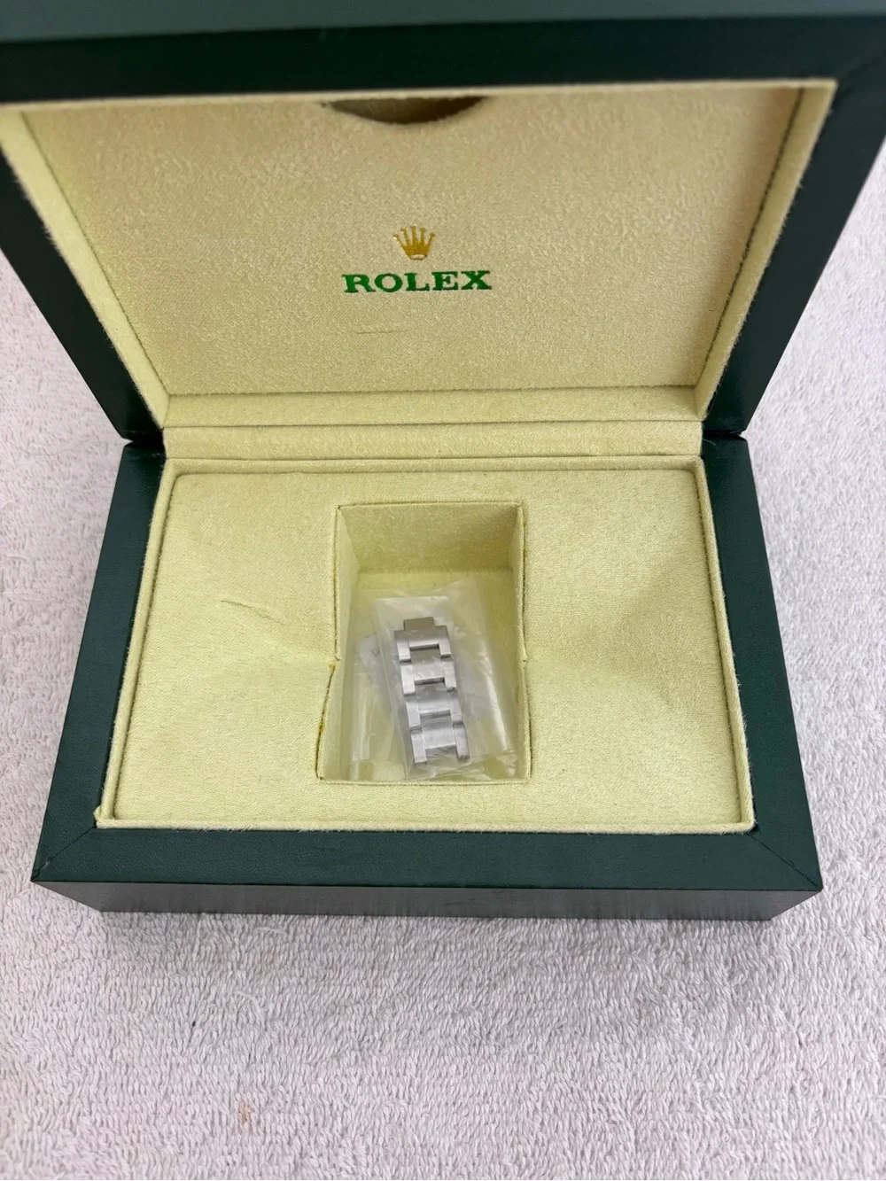 Rolex Dark Green Presentation Box with Gold Crown